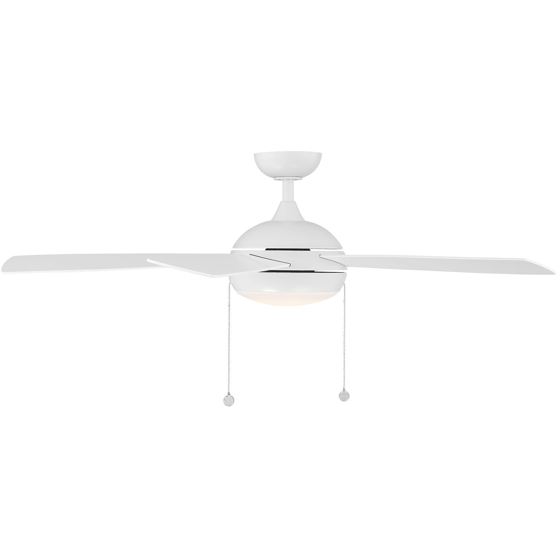 Disc II 52 inch Matte White Downrod Ceiling Fans, Limited Fan