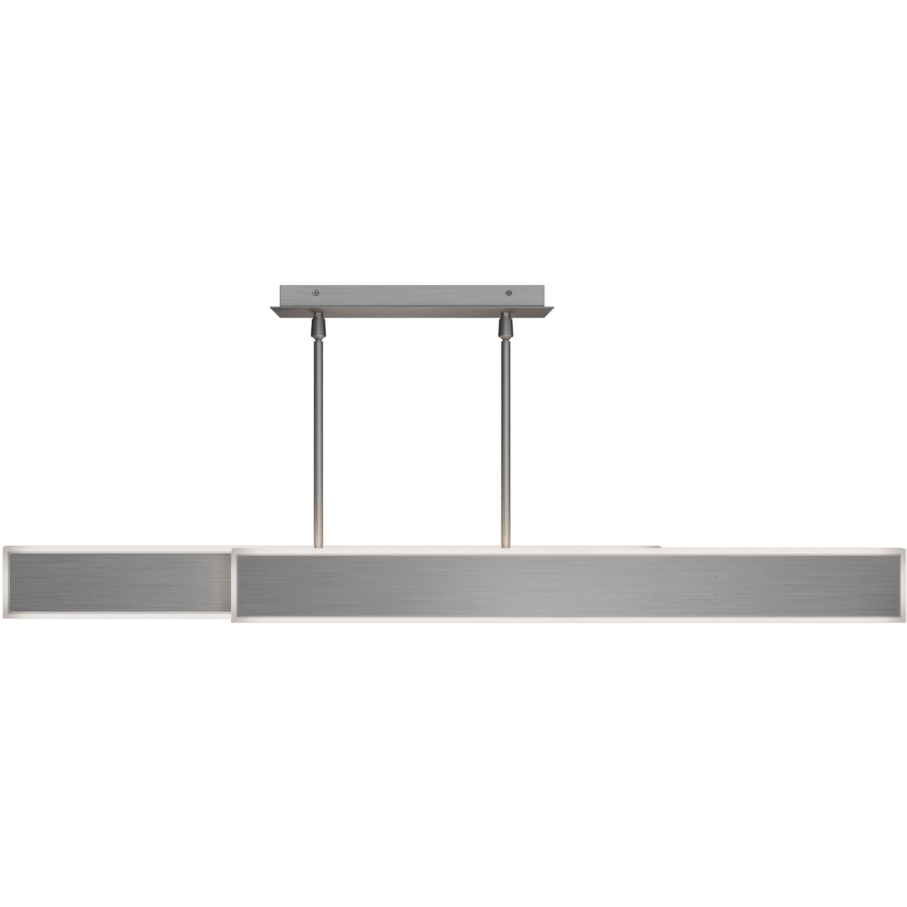 Bastone Linear Pendant Ceiling Light in 4000K, Brushed Nickel, dweLED