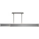 Bastone Linear Pendant Ceiling Light in 4000K, Brushed Nickel, dweLED