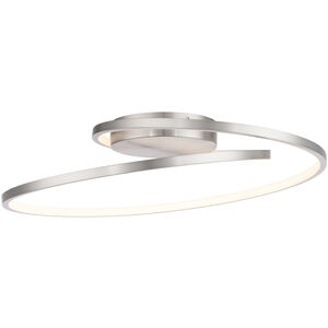 Marques LED 21 inch Brushed Nickel Flush Mount Ceiling Light, dweLED