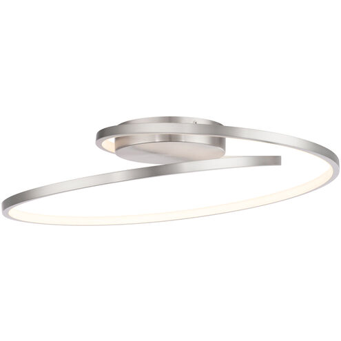 Marques LED 21 inch Brushed Nickel Flush Mount Ceiling Light, dweLED