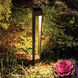 Gate 12 7 watt Black Bollard Lighting in 2700K, WAC Landscape
