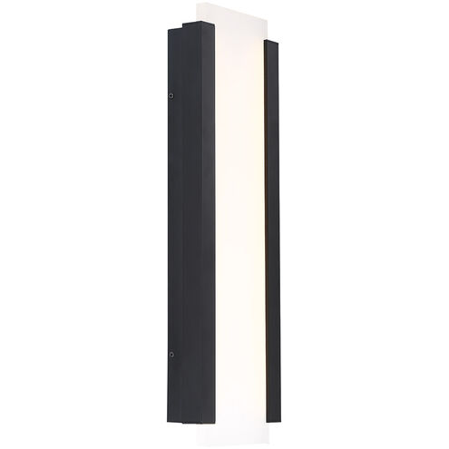 Fiction LED 20 inch Black Outdoor Wall Light, dweLED