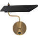 Loyd 1 Light 4.38 inch Black Aged Brass Reading Light Wall Light