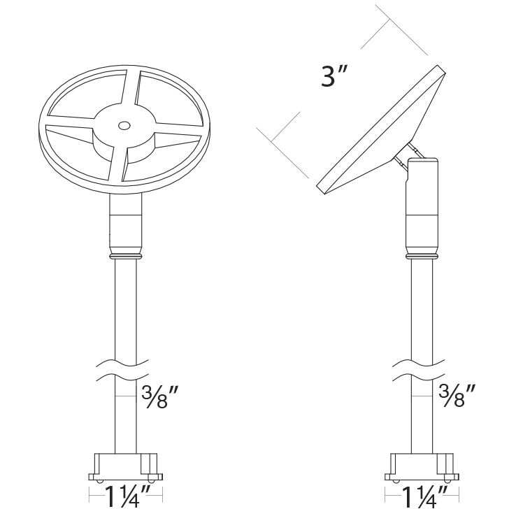 Ventrix Black Track Component Ceiling Light