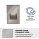 WAC 12V Step Light LED 3 inch Stainless Steel ADA Step and Wall Light in Amber, WAC Landscape