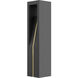 Cubical 12 7.4 watt Granite Bollard Light in 3000K Warm White LED, WAC Landscape