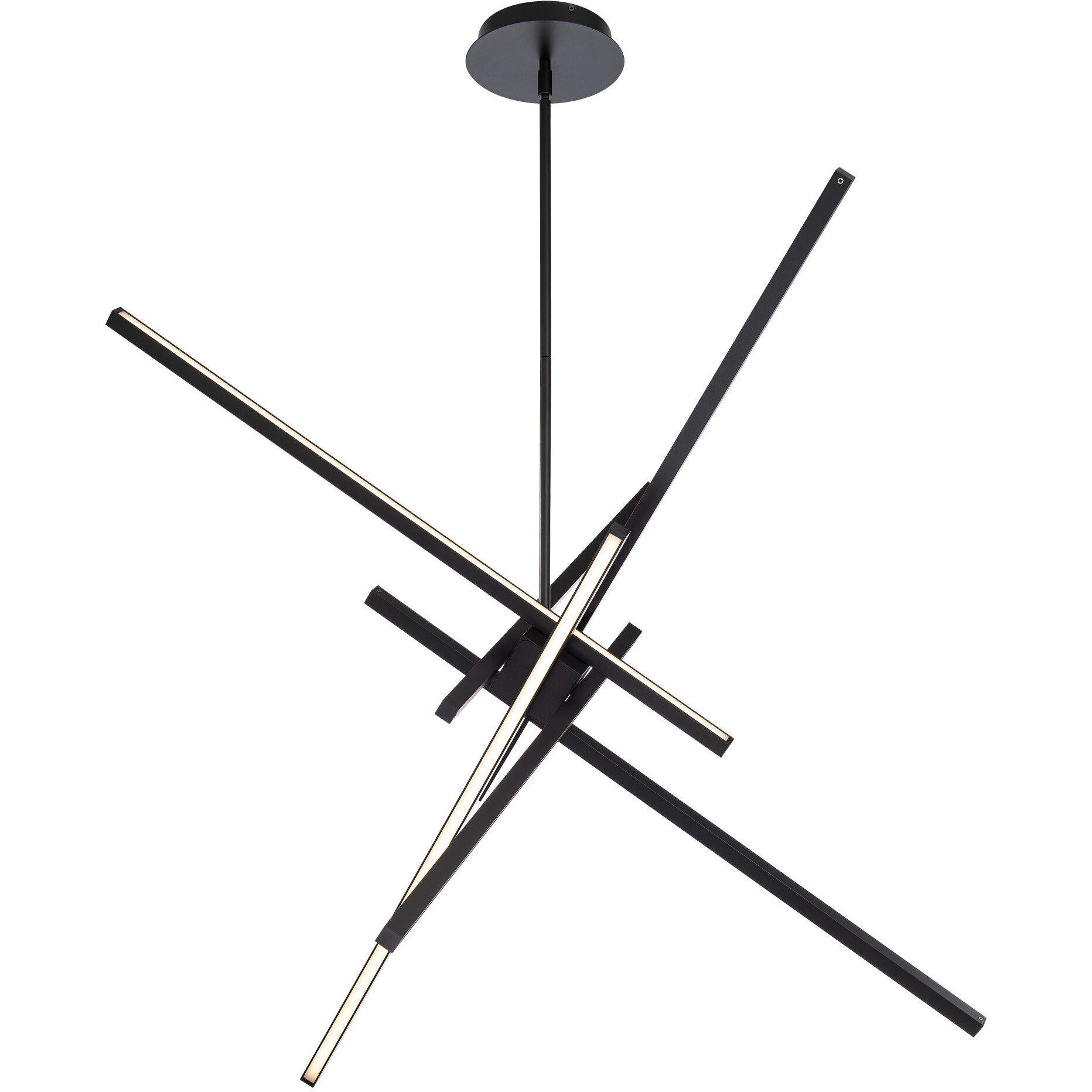 Parallax LED 38.75 inch Black Pendant Ceiling Light, dweLED