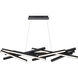 Parallax Linear Pendant Ceiling Light in Black, dweLED
