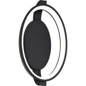Solitaire 1 Light 1.5 inch Black Wall Sconce Wall Light, dweLED