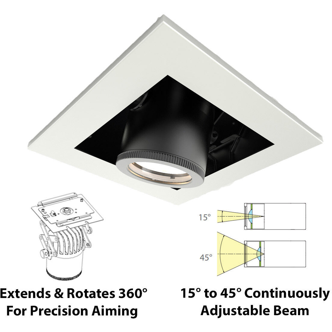 Silo Multiples LED White White Multiple Recessed Trim in 3000K, White/White
