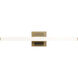 Flatte LED 24 inch Aged Brass Bath Vanity & Wall Light, dweLED