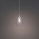 Bolla LED 5.88 inch Chrome Mini-Pendant Ceiling Light, dweLED