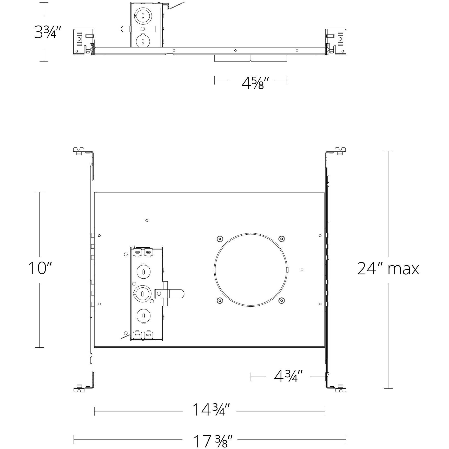 FQ Integrated LED Galvanized Steel Housing, IC Housing Only