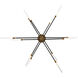 Houdini LED 46.69 inch Black Aged Brass Pendant Ceiling Light, dweLED