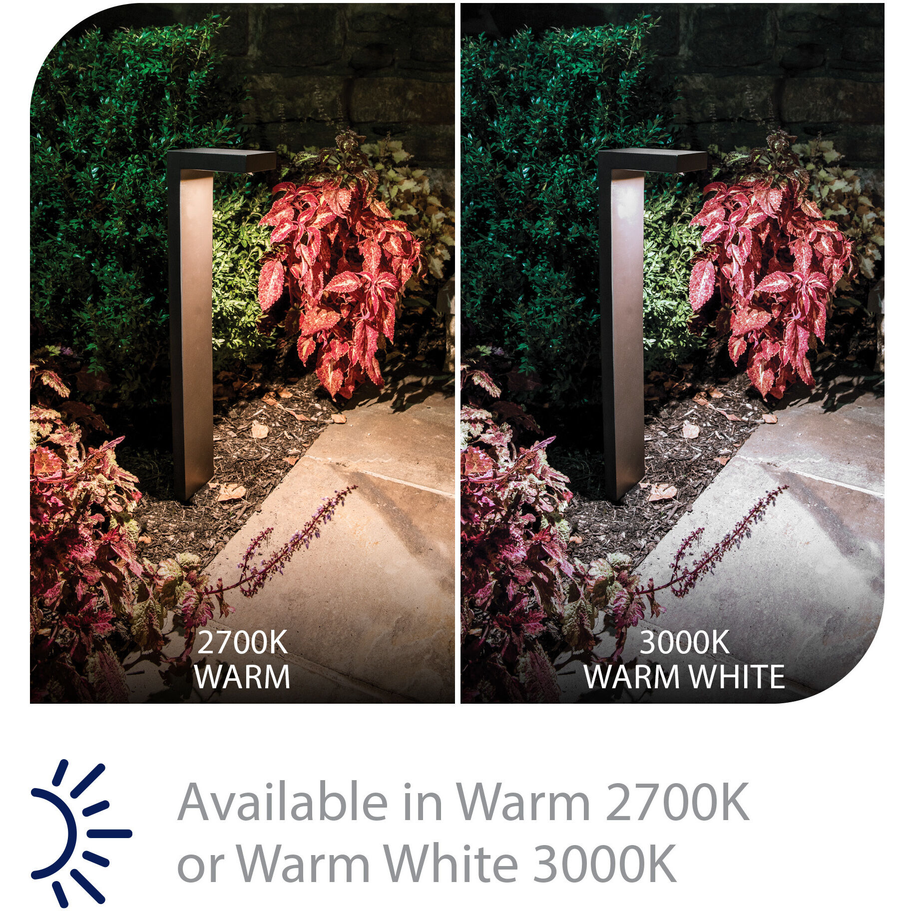 Under ledge landscape lighting top
