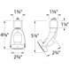 TK-104 Miniature 1 Light 120 White L Track Fixture Ceiling Light