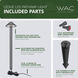 Interpath 12 2.5 watt Black Path Lighting in 2700K, Path and Area Light, WAC Landscape