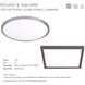 Square LED 11 inch White Flush Mount Ceiling Light in 3500K