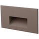 WAC 120V Step Light LED 1.5 inch Bronze ADA Step and Wall Light in 3000K Warm White LED, WAC Lighting