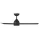 Mocha 54 inch Matte Black Downrod Ceiling Fans, Smart Fan