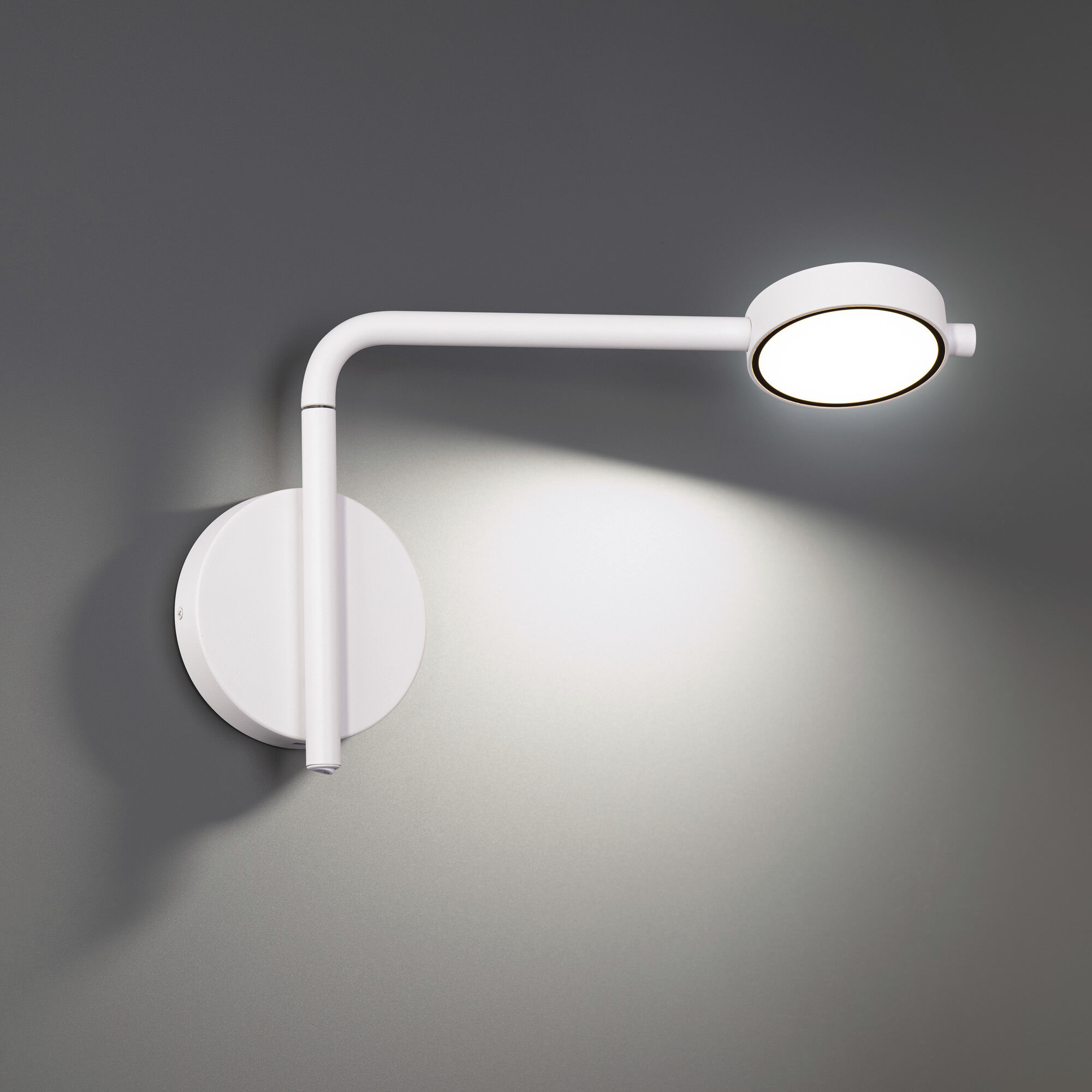 Elbo Reading Light Wall Light in 2700K, White, dweLED