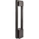 Archetype 277 13.2 watt Black Bollard Light in 3000K Warm White LED, WAC Landscape