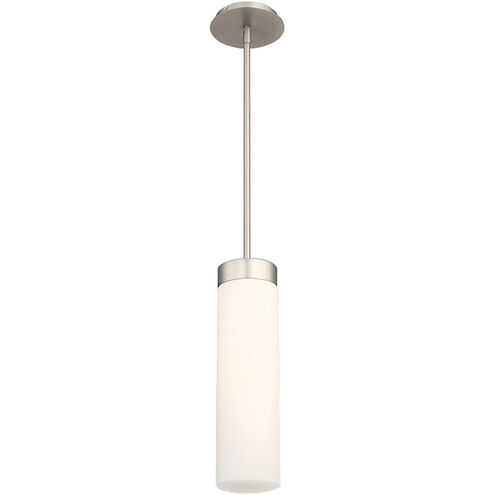Elementum LED 4.5 inch Satin Nickel Pendant Ceiling Light in 3000K, dweLED