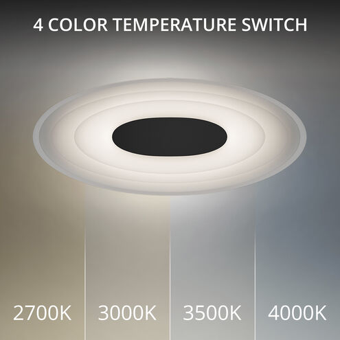 Orbix Wall Sconce Wall Light in 3500K, Black, dweLED