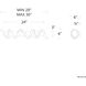 Marques LED 30 inch Black Bath Vanity & Wall Light, dweLED