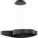 Triolet LED 36 inch Black Pendant Ceiling Light in 3500K, dweLED
