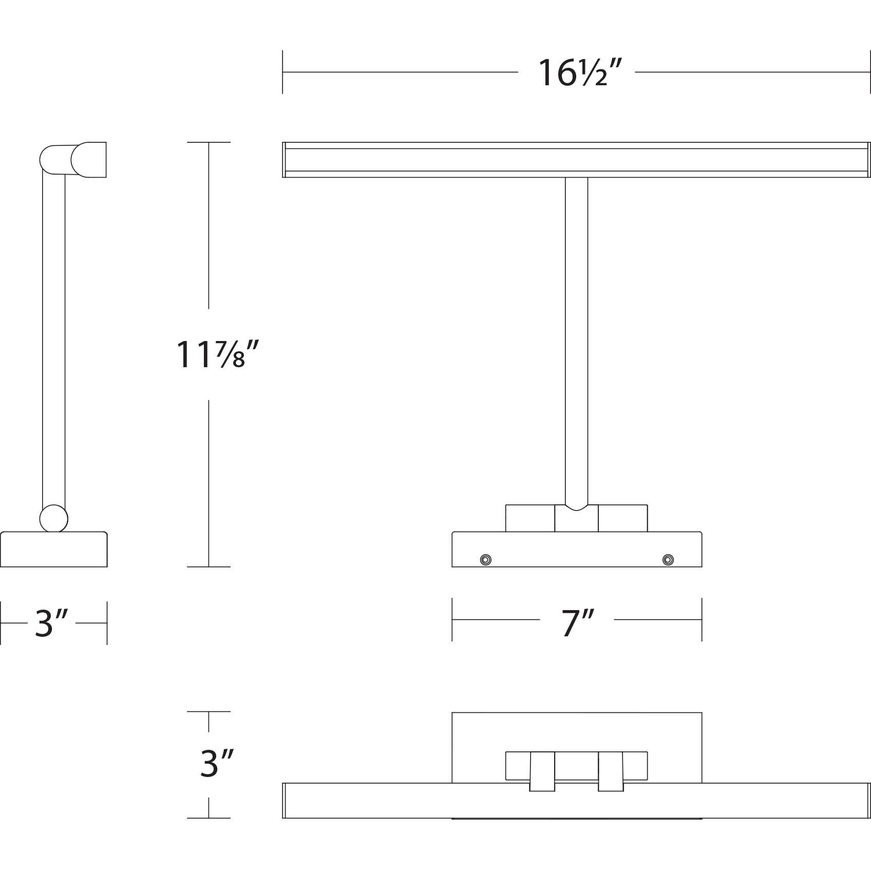 Reed 14.00 watt 16.5 inch Brushed Nickel Picture Light Wall Light, dweLED