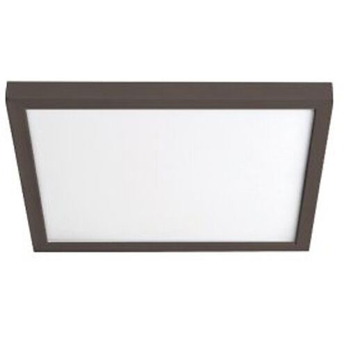Square LED 7 inch Bronze Flush Mount Ceiling Light in 3500K