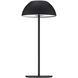 Channing 11 inch 2 watt Black Rechargeable Table Lamp Portable Light