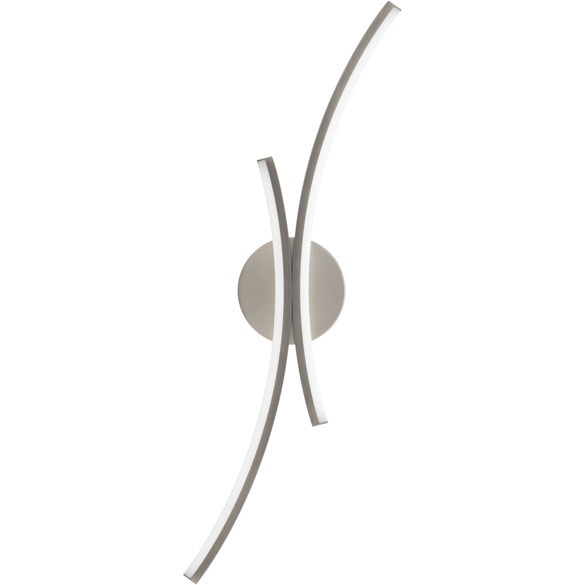 Tusk Wall Sconce Wall Light in 3000K, Brushed Nickel, dweLED