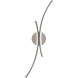 Tusk Wall Sconce Wall Light in 3000K, Brushed Nickel, dweLED