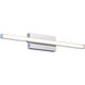 Parallax LED 18 inch Chrome Bath Vanity & Wall Light, dweLED