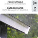 X Track Black Outdoor Track Accessory Ceiling Light