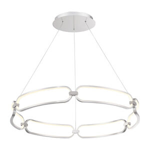 Charmed LED 32 inch Soft Gold Chandelier Ceiling Light in 32in, dweLED