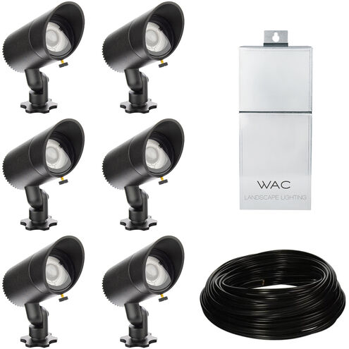 WAC Lighting 5411-30BZ-12 InterBeam Bronze 3.00 watt LED Spot and Flood  Light, Low Voltage Accent Light-Multi Pack, WAC Landscape