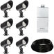 InterBeam Black 6.00 watt LED Spot and Flood Light, Low Voltage Accent Light, WAC Landscape