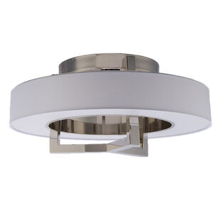 Madison LED 28 inch Brushed Nickel Flush Mount Ceiling Light, dweLED