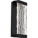 Fusion LED 14 inch Black Outdoor Wall Light, dweLED