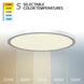 Round LED 24 inch White Flush Mount Ceiling Light