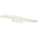 Level LED 19 inch White Bath Vanity & Wall Light, dweLED