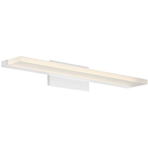 Level LED 19 inch White Bath Vanity & Wall Light, dweLED