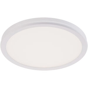 Geos LED 10.25 inch White Flush Mount Ceiling Light in 2700K, dweLED