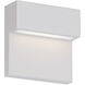 Balance LED 6 inch White Outdoor Wall Light in 3000K, dweLED