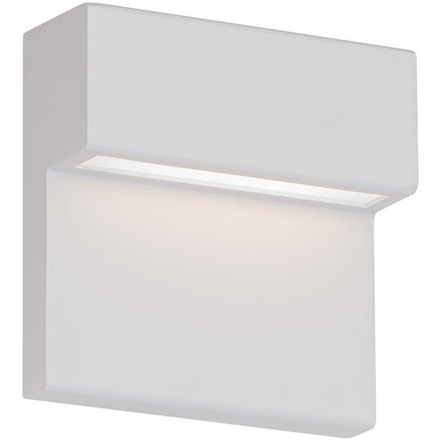 Balance LED 6 inch White Outdoor Wall Light in 3000K, dweLED