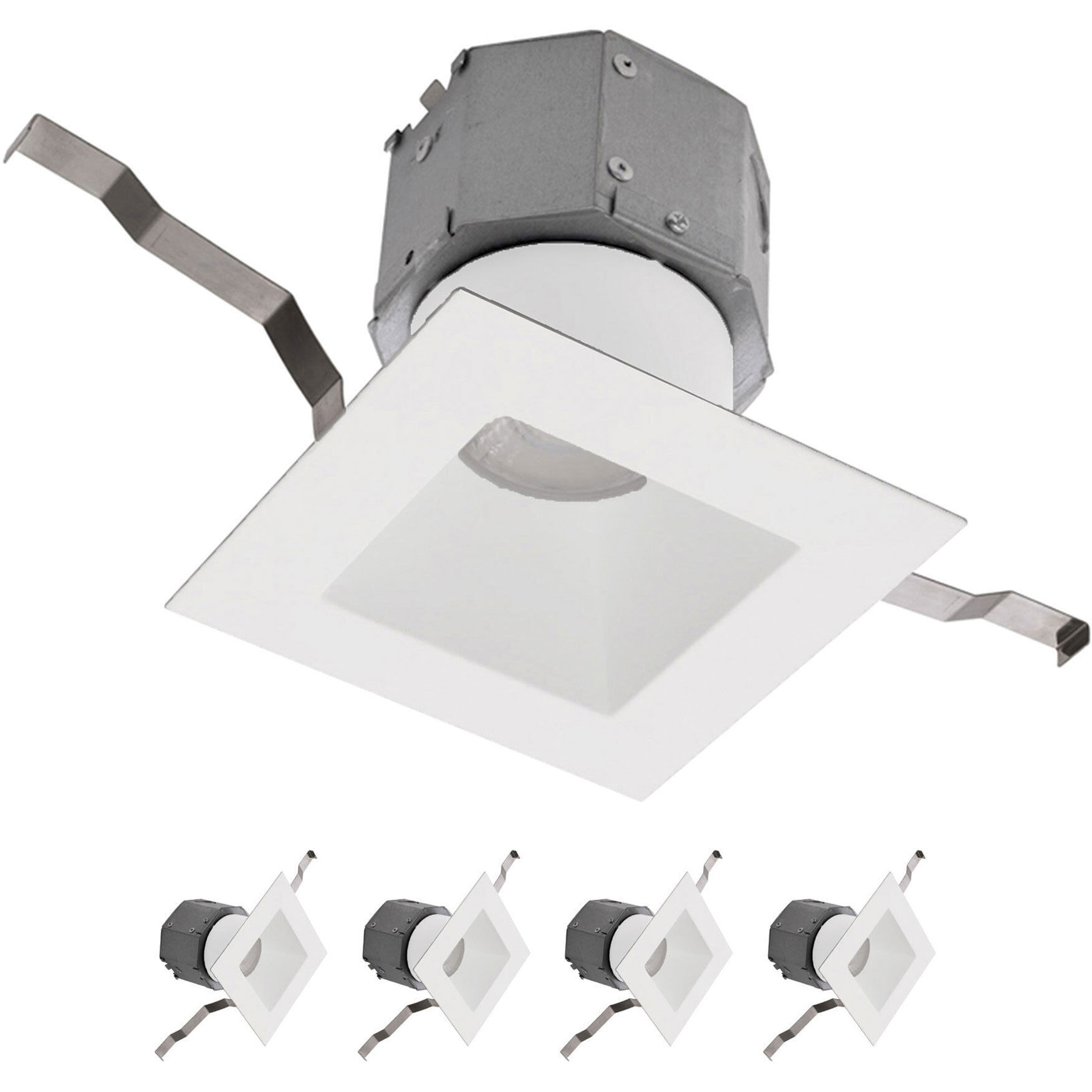 Pop-in LED White Complete Kit Recessed Lighting